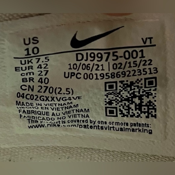 Nike Air VaporMax 2021 Flyknit Womens Size 10 Running Shoes Sneakers White - Picture 9 of 10